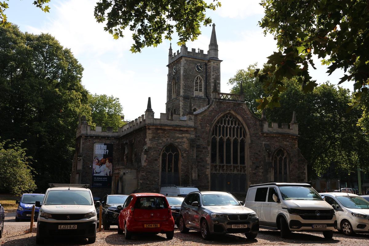 SS Philip and Jacob Church photographed in Bristol