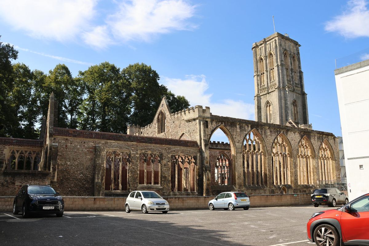 Temple Church photographed in Bristol