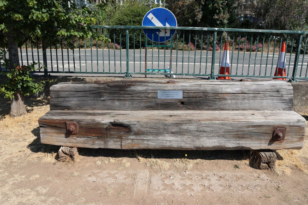 Timber from the Flood Gate photographed in Cumberland Basin, Bristol