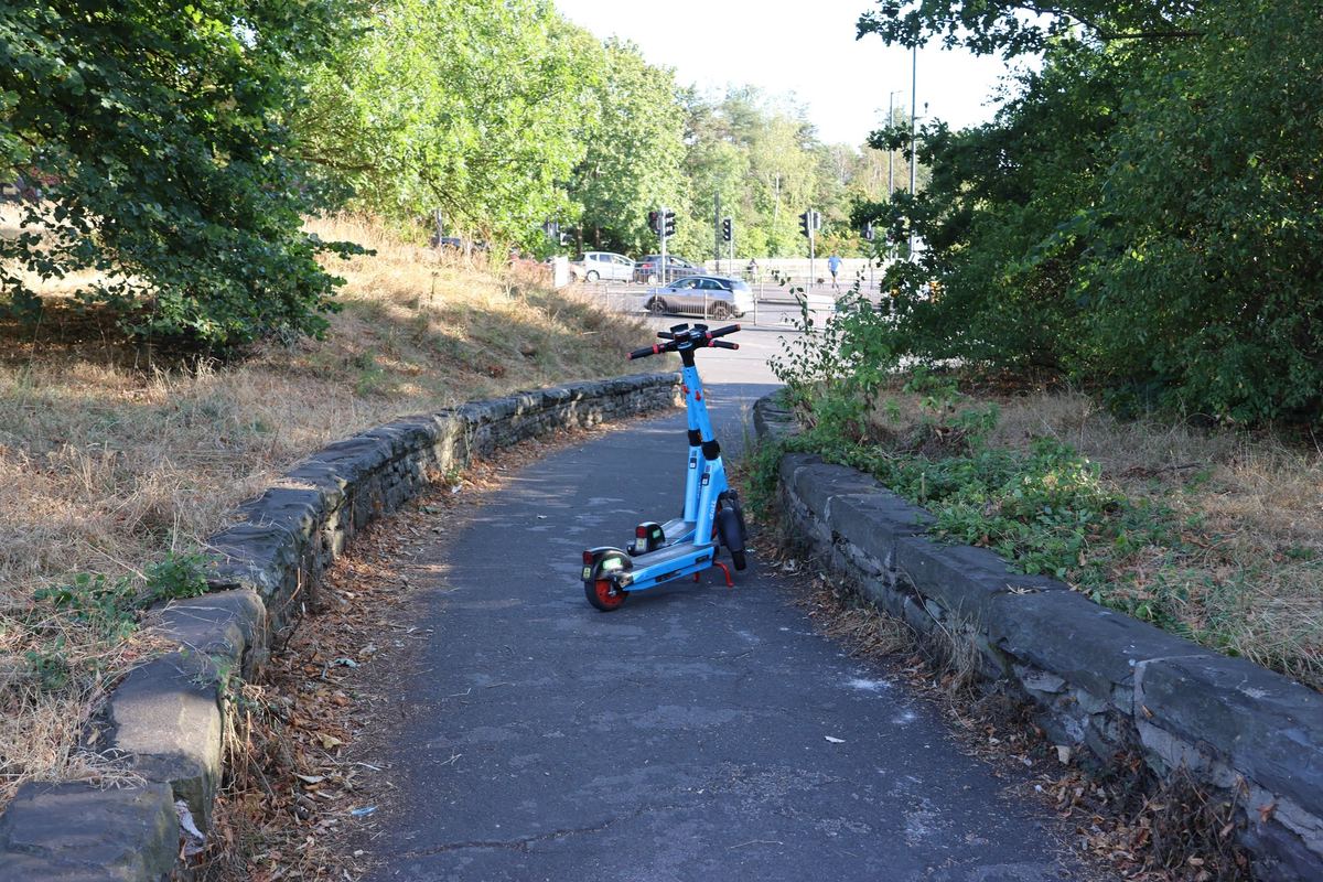 Scooters on the Park Path, Bristol