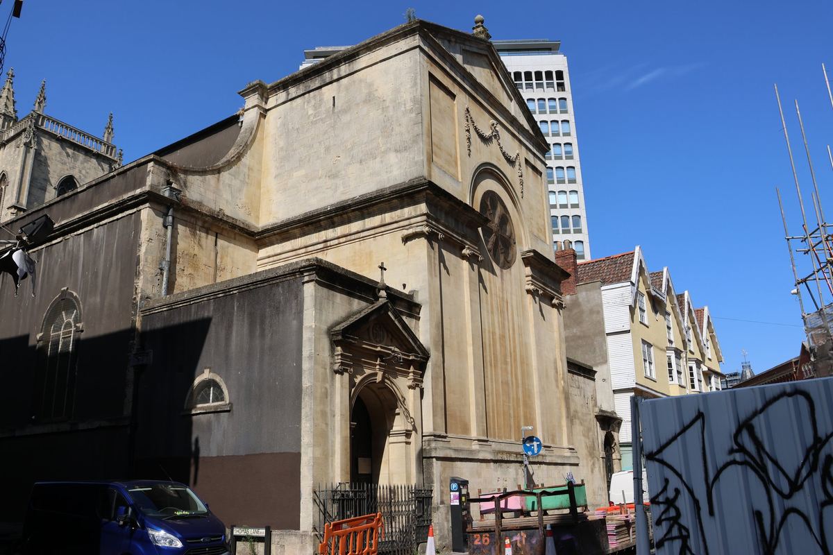 Church of St Thomas the Martyr photographed in Bristol