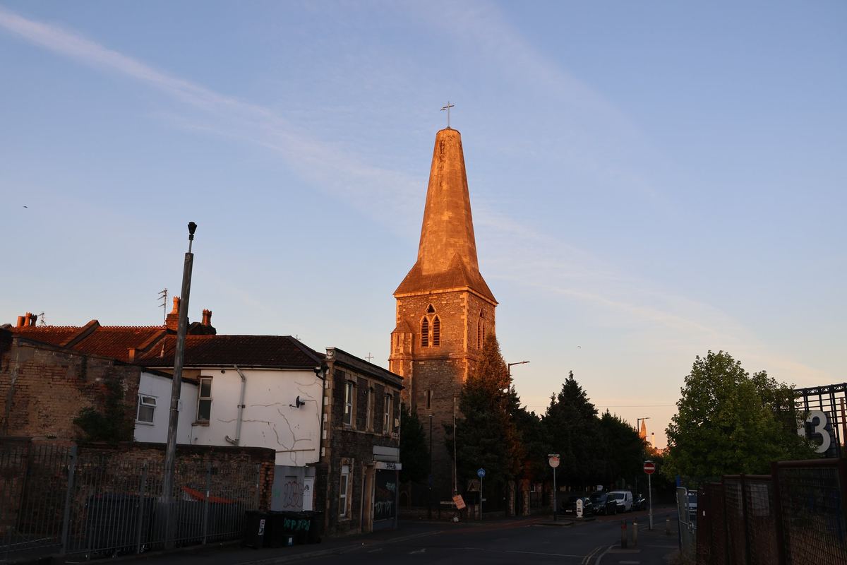 Early Light on the Spire, Bristol