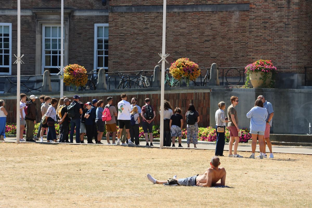 Queue in the Summer Heat, Bristol