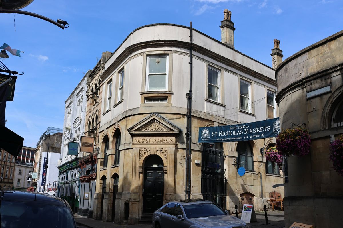 Market Chambers photographed in St Nicholas Market