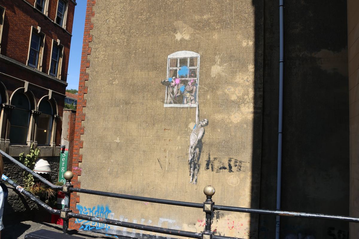 Graffiti photographed in 7 Park St, Bristol BS1 5NF